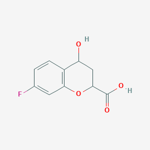 7-Fluoro-4-hydroxy-3,4-dihydro-2H-1-benzopyran-2-carboxylic acid