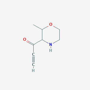 molecular formula C8H11NO2 B13213181 1-(2-Methylmorpholin-3-yl)prop-2-yn-1-one 