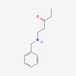 molecular formula C12H17NO B13213214 1-(Benzylamino)pentan-3-one 