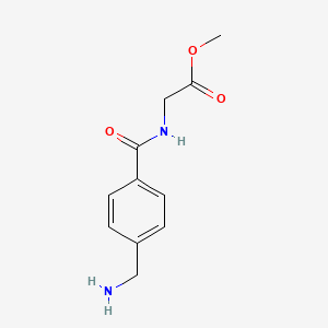 Methyl 2-{[4-(aminomethyl)phenyl]formamido}acetate