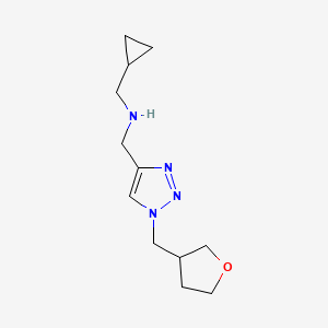 (Cyclopropylmethyl)({1-[(oxolan-3-yl)methyl]-1H-1,2,3-triazol-4-yl}methyl)amine