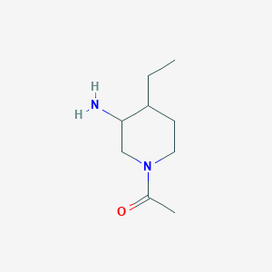 1-(3-Amino-4-ethylpiperidin-1-yl)ethan-1-one