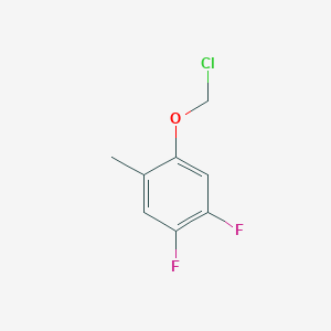 1-(Chloromethoxy)-4,5-difluoro-2-methylbenzene