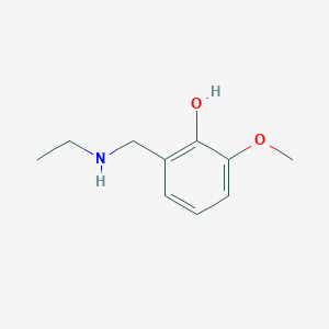 molecular formula C10H15NO2 B13213272 2-[(Ethylamino)methyl]-6-methoxyphenol 