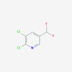 molecular formula C6H3Cl2F2N B1321328 2,3-二氯-5-(二氟甲基)吡啶 CAS No. 71690-06-7