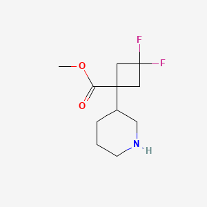 Methyl 3,3-difluoro-1-(piperidin-3-yl)cyclobutane-1-carboxylate