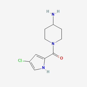 1-(4-Chloro-1H-pyrrole-2-carbonyl)piperidin-4-amine