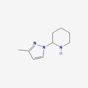 2-(3-Methyl-1H-pyrazol-1-yl)piperidine