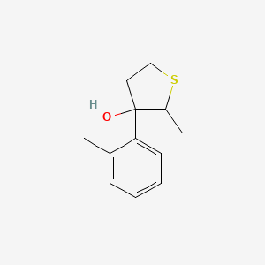 2-Methyl-3-(2-methylphenyl)thiolan-3-OL