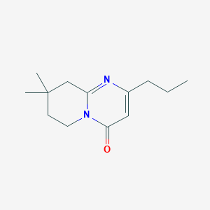 8,8-Dimethyl-2-propyl-4H,6H,7H,8H,9H-pyrido[1,2-a]pyrimidin-4-one