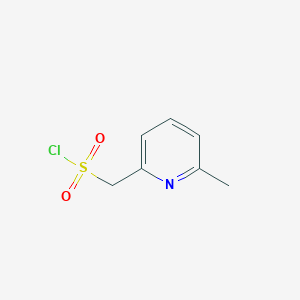 molecular formula C7H8ClNO2S B13213352 (6-Methylpyridin-2-yl)methanesulfonyl chloride 