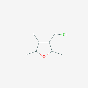 molecular formula C8H15ClO B13213416 3-(Chloromethyl)-2,4,5-trimethyloxolane 