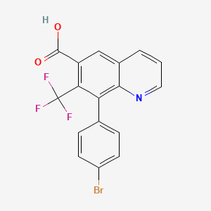 8-(4-Bromophenyl)-7-(trifluoromethyl)quinoline-6-carboxylic acid