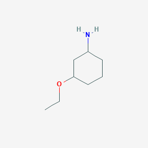 molecular formula C8H17NO B13213434 3-Ethoxycyclohexan-1-amine 