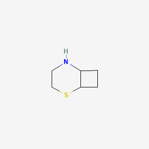 molecular formula C6H11NS B13213436 2-Thia-5-azabicyclo[4.2.0]octane 