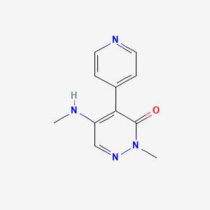 2-Methyl-5-(methylamino)-4-(pyridin-4-yl)-2,3-dihydropyridazin-3-one