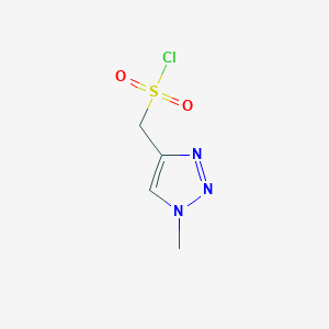 molecular formula C4H6ClN3O2S B13213445 (1-Methyl-1H-1,2,3-triazol-4-yl)methanesulfonyl chloride 