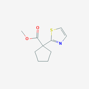 Methyl 1-(1,3-thiazol-2-yl)cyclopentane-1-carboxylate