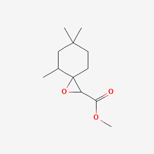 molecular formula C12H20O3 B13213465 Methyl 4,6,6-trimethyl-1-oxaspiro[2.5]octane-2-carboxylate 