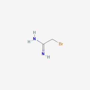 molecular formula C2H5BrN2 B13213467 2-Bromoethanimidamide 