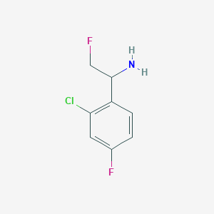 1-(2-Chloro-4-fluorophenyl)-2-fluoroethan-1-amine