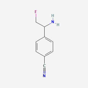 4-(1-Amino-2-fluoroethyl)benzonitrile