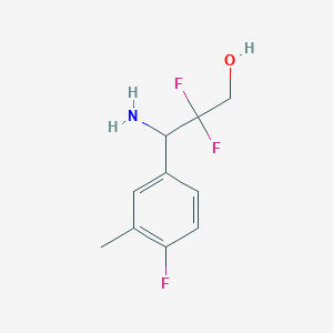 3-Amino-2,2-difluoro-3-(4-fluoro-3-methylphenyl)propan-1-OL