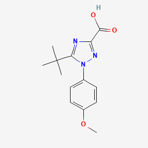 5-tert-Butyl-1-(4-methoxyphenyl)-1H-1,2,4-triazole-3-carboxylic acid