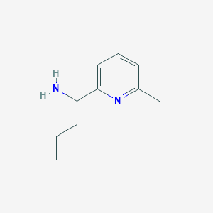 molecular formula C10H16N2 B13213558 1-(6-Methylpyridin-2-yl)butan-1-amine 