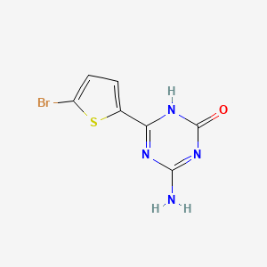 4-Amino-6-(5-bromothiophen-2-YL)-2,5-dihydro-1,3,5-triazin-2-one