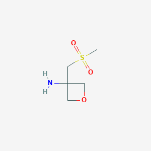 3-(Methanesulfonylmethyl)oxetan-3-amine