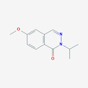 molecular formula C12H14N2O2 B13213613 6-Methoxy-2-(propan-2-yl)-1,2-dihydrophthalazin-1-one 