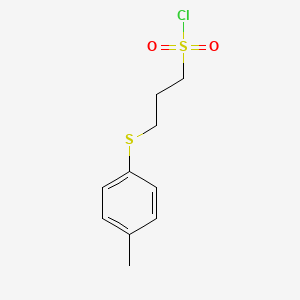 3-[(4-Methylphenyl)sulfanyl]propane-1-sulfonyl chloride