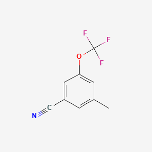 molecular formula C9H6F3NO B1321364 3-甲基-5-(三氟甲氧基)苯甲腈 CAS No. 916420-59-2