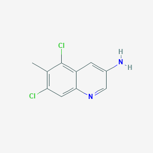 5,7-Dichloro-6-methylquinolin-3-amine