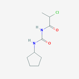 2-chloro-N-[(cyclopentylamino)carbonyl]propanamide