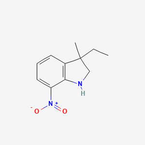 3-Ethyl-3-methyl-7-nitro-2,3-dihydro-1H-indole