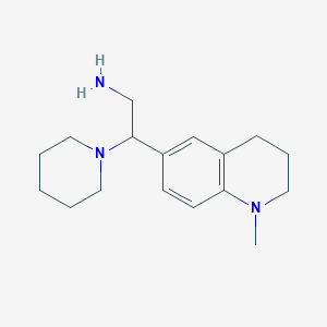 2-(1-Methyl-1,2,3,4-tetrahydroquinolin-6-yl)-2-(piperidin-1-yl)ethan-1-amine