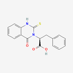 (2S)-2-(4-oxo-2-sulfanyl-3,4-dihydroquinazolin-3-yl)-3-phenylpropanoic acid