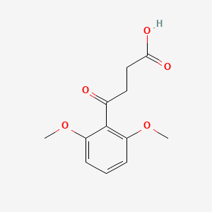 molecular formula C12H14O5 B1321371 4-(2,6-二甲氧基苯基)-4-氧代丁酸 CAS No. 898792-45-5