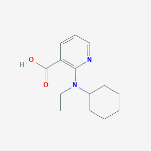 B1321372 2-[Cyclohexyl(ethyl)amino]nicotinic acid CAS No. 1019350-83-4
