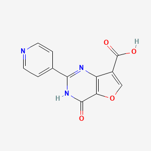 4-Oxo-2-(pyridin-4-yl)-1H,4H-furo[3,2-d]pyrimidine-7-carboxylic acid