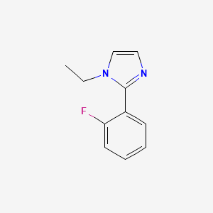 molecular formula C11H11FN2 B13213793 1-Ethyl-2-(2-fluorophenyl)-1H-imidazole CAS No. 740025-99-4