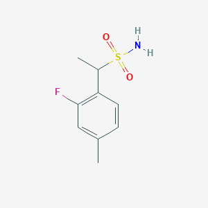 1-(2-Fluoro-4-methylphenyl)ethane-1-sulfonamide