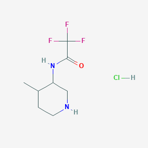 2,2,2-trifluoro-N-(4-methylpiperidin-3-yl)acetamide hydrochloride