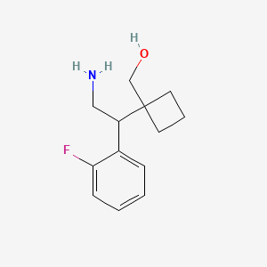 {1-[2-Amino-1-(2-fluorophenyl)ethyl]cyclobutyl}methanol