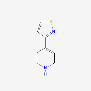 molecular formula C8H10N2S B13213921 4-(1,2-Thiazol-3-yl)-1,2,3,6-tetrahydropyridine 