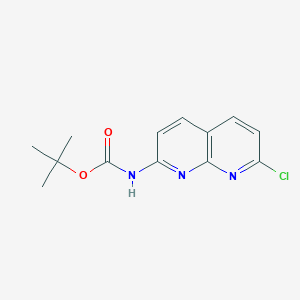 tert-Butyl N-(7-chloro-1,8-naphthyridin-2-yl)carbamate