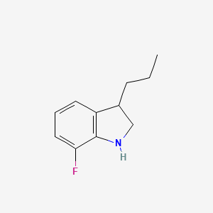 7-fluoro-3-propyl-2,3-dihydro-1H-indole