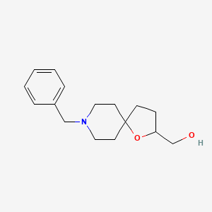 molecular formula C16H23NO2 B13213956 8-(Phenylmethyl)-1-oxa-8-azaspiro[4.5]decane-2-methanol 